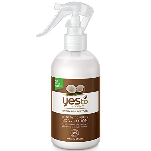 Yes To Coconut Hydrate & Restore Ultra Light Spray Body Lotion, 10 Ounce