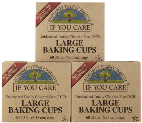 Book Cover If You Care Unbleached Large Baking Cups, 60 ct, 3 pk by If You Care