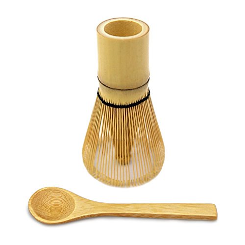 Book Cover MatchaDNA Bamboo Matcha Tea Whisk Small Spoon, Golden