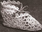 Vintage Antique Crochet PATTERN to make Baby Shoes Booties Irish Crochet Doll