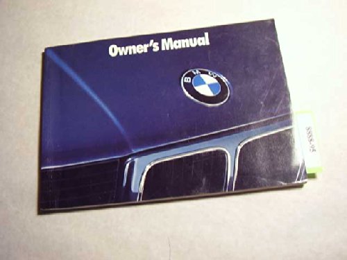 1991 BMW 525i 535i M5 Owners Manual