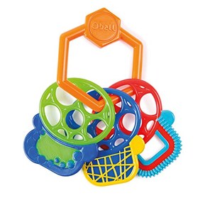 OBall Grip and Teethe Key Ring Toy, Ages 3 months +
