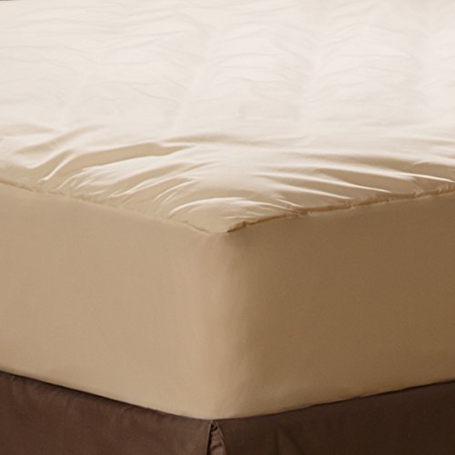 Book Cover AllerEase Organic Cotton Cover Allergy Protection Waterproof Mattress Pad, Twin
