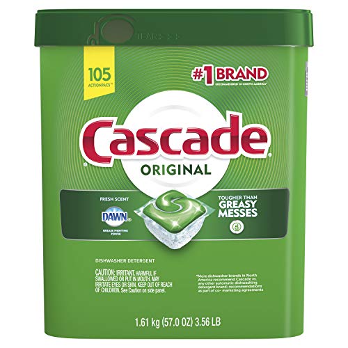 Cascade Actionpacs lave-vaisselle détergent, Parfum frais, 110 fils