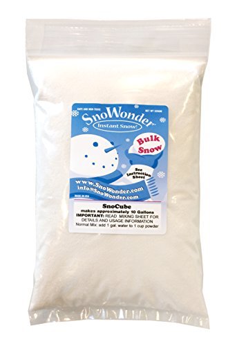 Book Cover SNOWONDER Instant Snow Fake Artificial Snow, Also Great for Making Cloud Slime (10 Gallons)