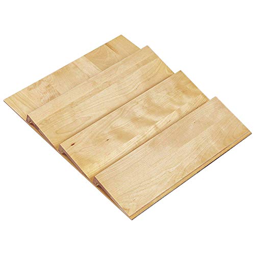 Book Cover Rev-A-Shelf 4SDI-24 22-Inch 3-Tier Trim-to-Fit Wooden Spice Drawer Storage Organizer Insert for 24-Inch or Smaller Cabinet Base, Natural Maple