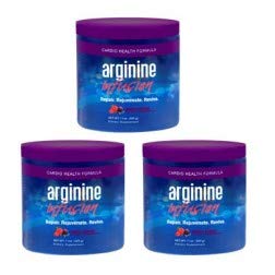 Arginine Infusion 3 Jars Cardio Health 5,000mg L-arginine, 1,000mg L-citrulline, CoQ10, AstraGin