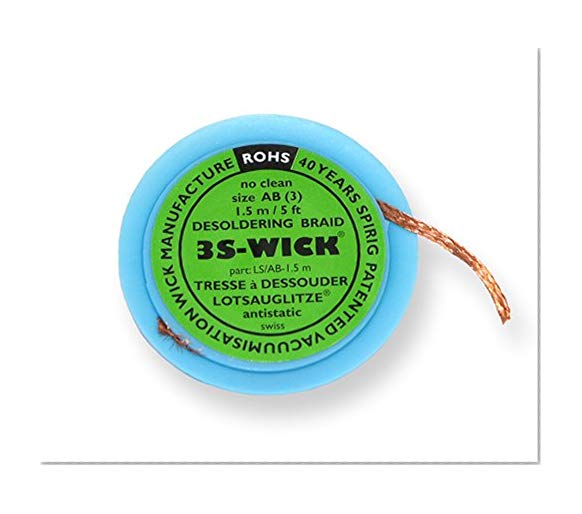 Spirig WICK2.2-1.5 3S-Wick Bobine de tresse à dessouder antistatique 2,2 mm x 1,5 m