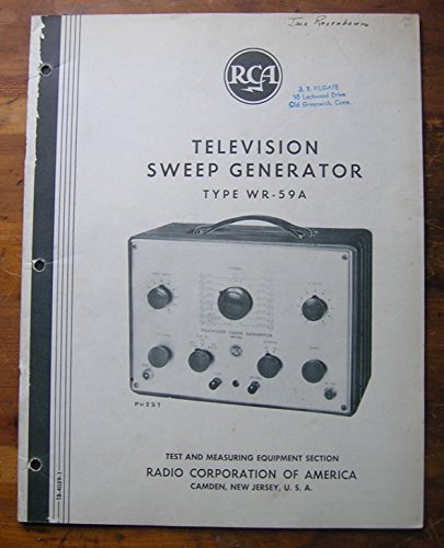 RCA Television Sweep Generator Type WR-59A.