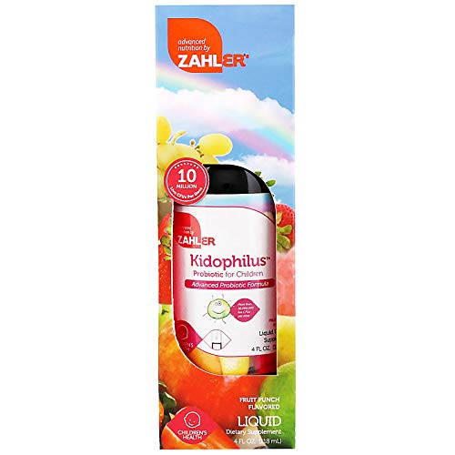 Zahler Kidophilus Liquid, Advanced Kids Probiotic, Liquid Probiotics for Kids, Great Tasting Kids Probiotics Drops, 4OZ