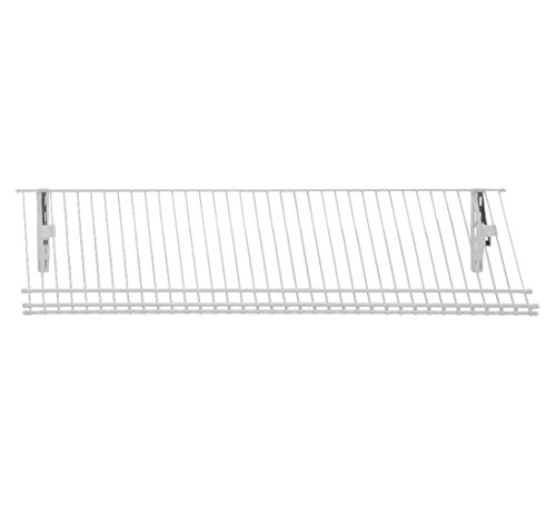 ClosetMaid 2846 ShelfTrack Ventilated Wire Shoe Shelf Kit, 3-Foot, White