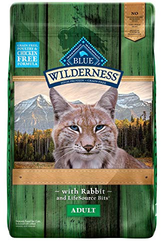 Blue Buffalo Wilderness Rocky Mountain Recipe High Protein, Natural Adult Dry Cat Food, Rabbit 10-lb