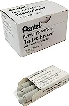 Book Cover Pentel Refil Erasers for Qe415/7, Qe515, Pd257,pd275/7 , Box of 36
