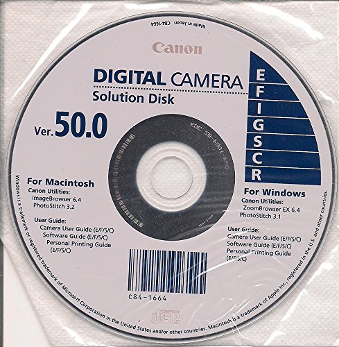 Canon Digital Camera Solution Disk Ver. 50.0