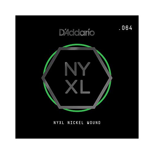 D'Addario NYXL Nickel Wound Electric Guitar Single String, .064