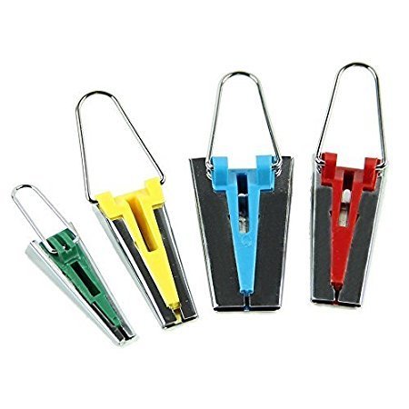 Estone Set of 4 Size Fabric Bias Tape Maker Tool 6mm 12mm 18mm 25mm Sewing Quilting by Estone