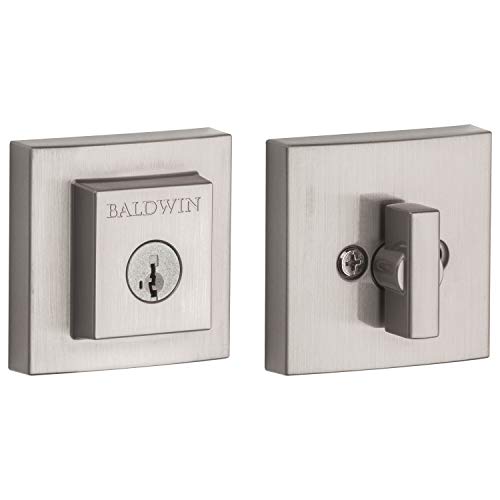 Baldwin 380SDB 15 SMT CP RCAL Prestige Spyglass Single Cylinder Deadbolt Featuring Smart Key, Satin Nickel by Baldwin