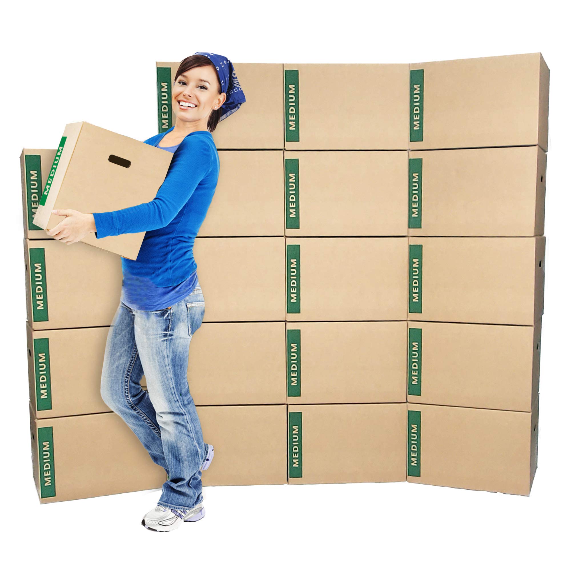 Book Cover Large Moving Boxes (12-Pack) - Brand: Cheap Cheap Moving Boxes