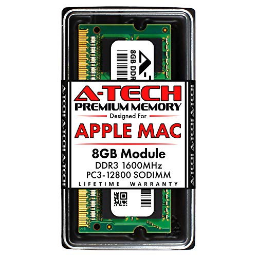 Book Cover A-Tech 8GB RAM for Apple MacBook Pro (Mid 2012), iMac (Late 2012, Early/Late 2013, Late 2014, Mid 2015), Mac Mini (Late 2012) | DDR3 1600MHz SODIMM PC3-12800 204-Pin SO-DIMM Memory Upgrade