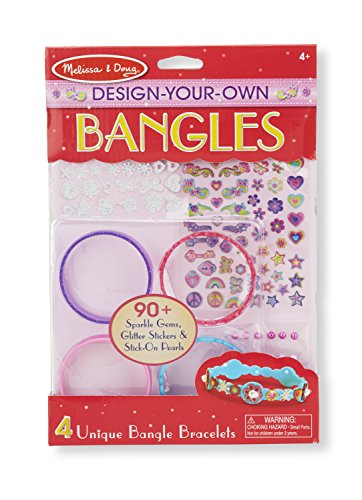 Book Cover Melissa & Doug Design-Your-Own Bangles Bracelet-Making Set (Makes 4 Bangles)