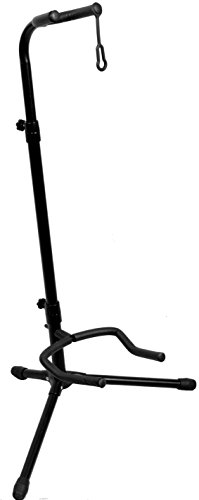 Book Cover ChromaCast Upright Guitar Stand 2-Tier Adjustable, Extended Height-Fits Acoustic, Electric, Bass, and Extreme Body Shaped Guitars