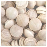 WIDGETCO 3/8" Maple Button Top Wood Plugs