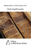 Statistique littÃ©raire - La PoÃ©sie depuis 1830 (French Edition)