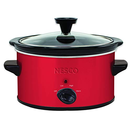 Book Cover Nesco SC-150R 1.5-Quart Oval Slow Cooker (Metallic Red)