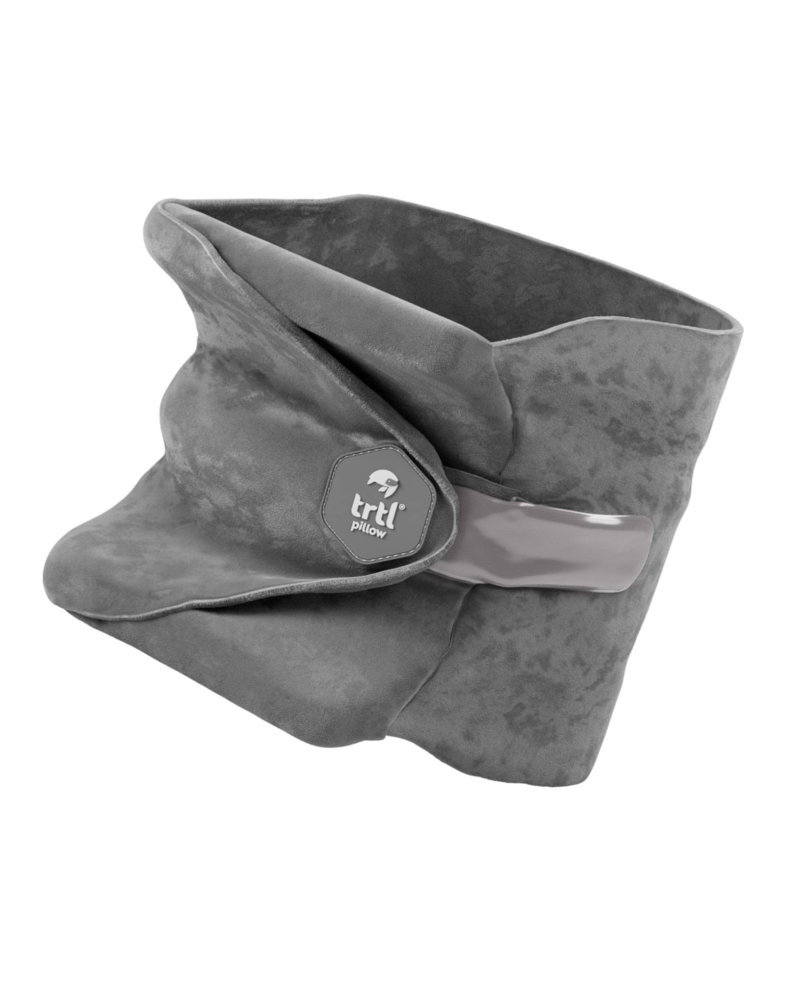 Trtl Pillow - Scientifically Proven Super Soft Neck Support Travel Pillow - Machine Washable (Grey)