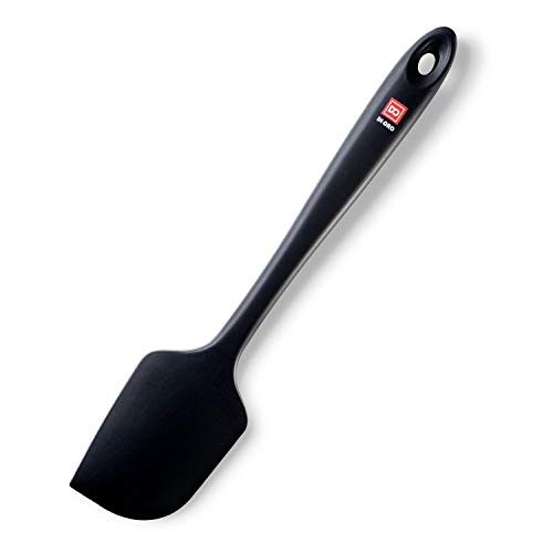 DI ORO Seamless Series Large Silicone Spatula - 600Â°F Heat-Resistant Rubber Kitchen Spatula - Perfect for Baking, Cooking, Scraping, and Mixing - Food Grade, BPA Free, LFGB Certified Silicone (Black)