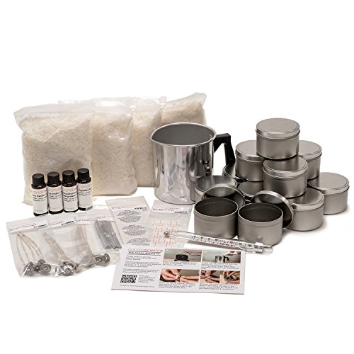 CandleScience Soy Candle Making Starter Kit (Up to 12 Candles) â€“ DIY Kit Contains Soy Wax Pot Wicks and Thermometer â€“ No Experience Necessary
