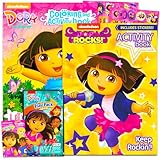 Dora the Explorer Coloring Books with Stickers Bundle (120 Pages) Dora the Explorer Party Supplies