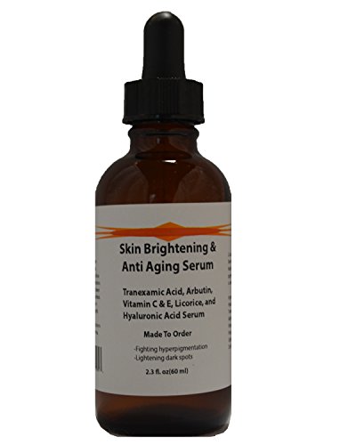 Book Cover Skin Brightening & Anti Aging Serum with Tranexamic Acid, Arbutin, Licorice, Hyaluronic Acid (2.3oz)