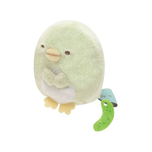 San-x Sumikko Gurashi Plush 5cm Penguin w/ Mini Cucumber