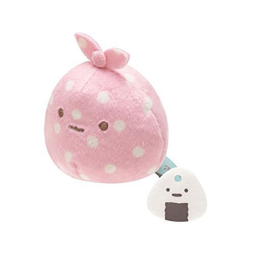 San-x Sumikko Gurashi Plush 2'' Wrapping Cloth w/ Mini Rice Ball
