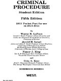 Criminal Procedure, 5th, Hornbook Series, Student Edition, 2013 Pocket Part