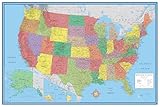 48x78 Huge United States, USA Classic Elite Wall Map Laminated