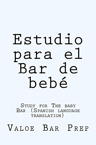Estudio para el Bar de bebe  *Law School e-book: Ivy Black letter pre-exam law study - LOOK INSIDE!!!!!! (Spanish Edition)
