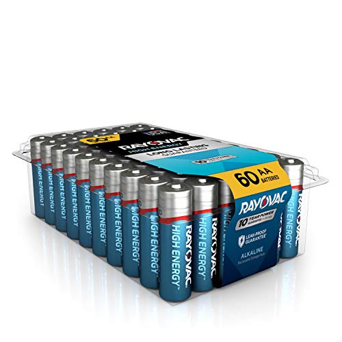 Rayovac AA Batteries, Alkaline Double A Batteries (60 Battery Count)