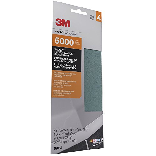 3M (3056 Trizact 3-2/3" x 9" 5000 Grit Performance Sandpaper