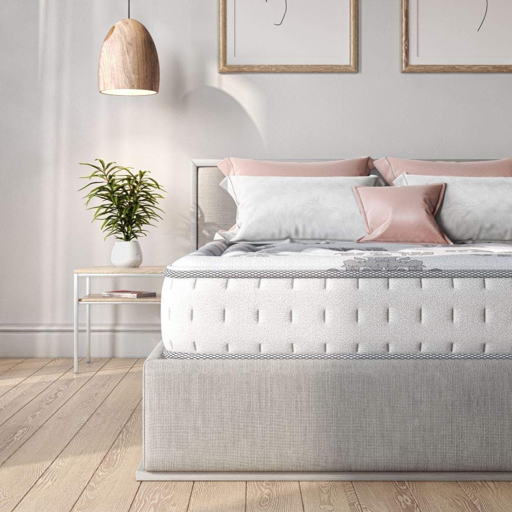 Classic Brands Decker Memory Foam and Innerspring Hybrid 10-Inch Mattress | Bed-in-a-Box California King California King Hybrid Mattress