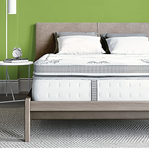 Book Cover Classic Brands Gramercy Cool Gel Memory Foam and Innerspring Hybrid 14-Inch Euro Pillow Top Mattress | Bed-in-a-Box Twin XL