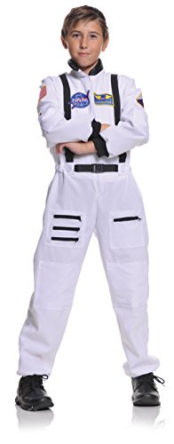 Book Cover Underwraps Children's Astronaut Costume - White, Large (10-12)