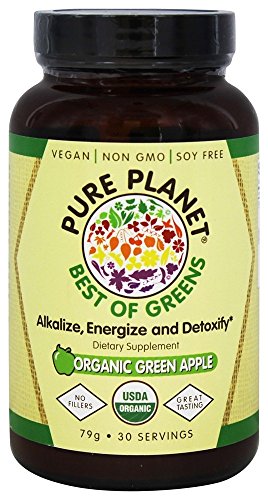 Book Cover PURE PLANET Organic Best Of Greens Apple, 79 GR