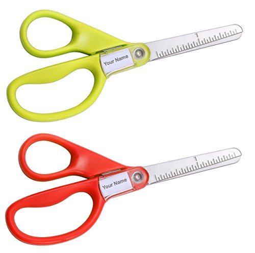 Book Cover Stanley Guppy 5-Inch Blunt Tip Kids Scissors, Comfortable, Long Lasting, Assorted Colors - Pack of 2 (SCI5BT-2PK)