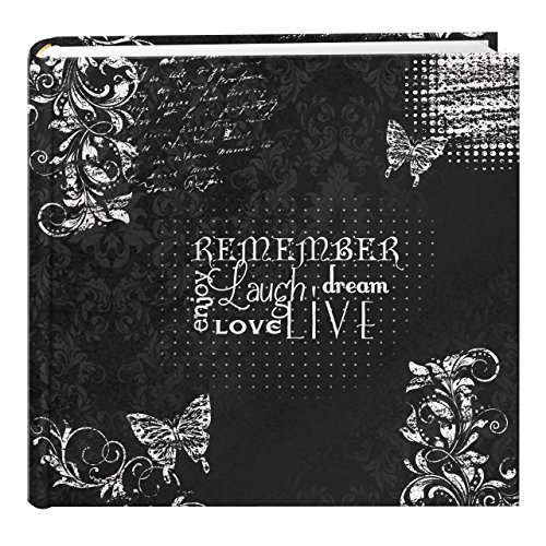 Book Cover Pioneer Photo Albums EV-246CHLK/R 200-Pocket Chalkboard Printed Remember Theme Photo Album for 4 by 6-Inch Prints
