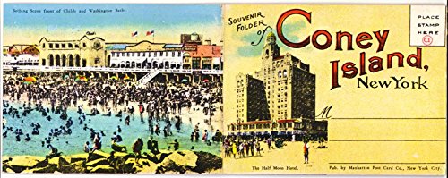 Coney Island New York (Miniature 1921 Souvenir Postcard Folder)