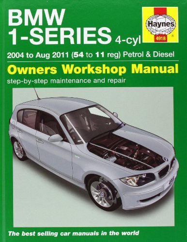 BMW 1-Series 4-cyl Petrol & Diesel Service & Repair Manual: 2004 to 2011 (Haynes Service and Repair Manuals) by Randall, Martynn (2011) Hardcover
