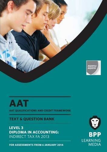 AAT Indirect Tax FA2013: Study Text by BPP Learning Media (2013) Paperback