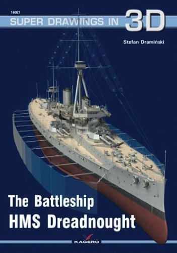 The Battleship HMS Dreadnought (Super Drawings in 3D) by Stefan Dramiski (2013) Paperback